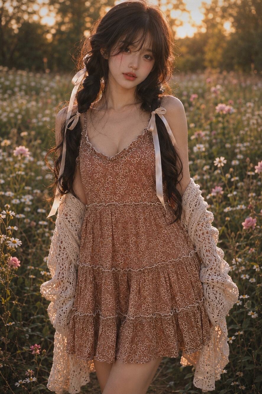 Frolicking in flowers flowy floral cami jada tiered mini dress